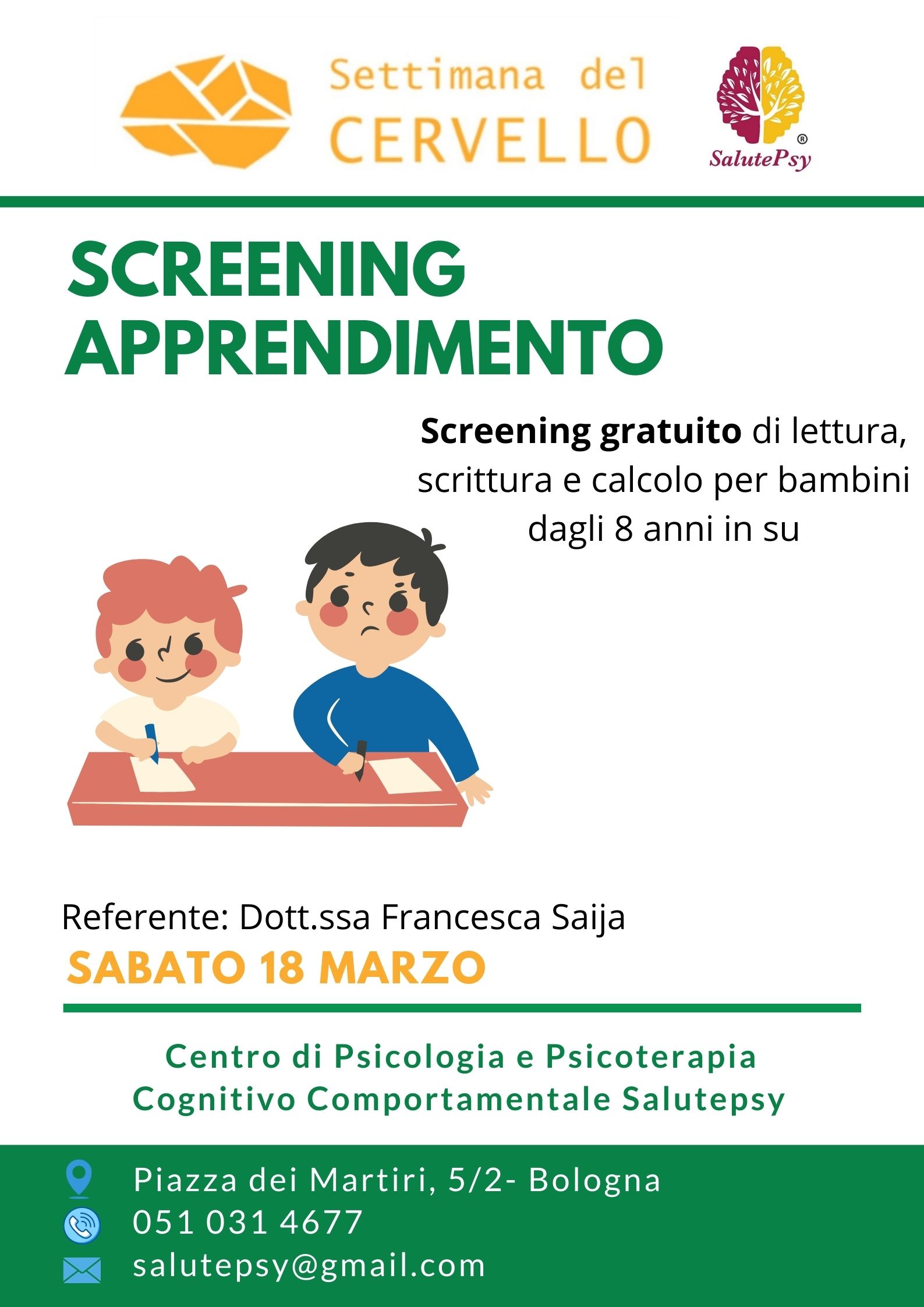 Screening Apprendimento Settimana Del Cervello